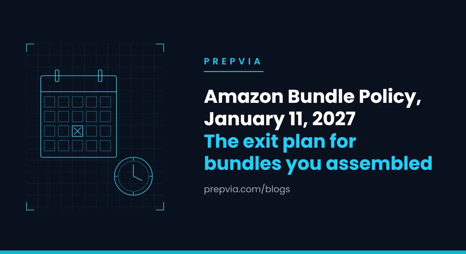 Amazon Bundle Policy, January 11, 2027: The Exit Plan for Bundles You Assembled Yourself