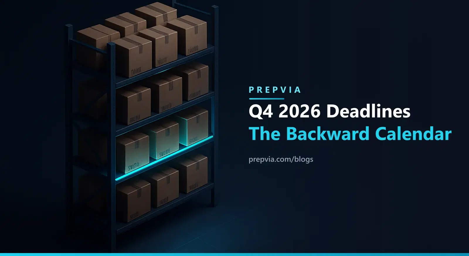 Amazon Q4 2026 Inventory Deadlines: The Backward Calendar