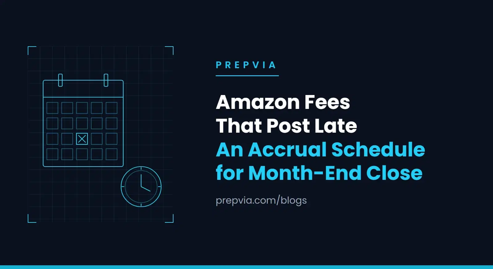 Amazon's Lagging Charges: An Accrual Schedule for Month-End and Year-End Close