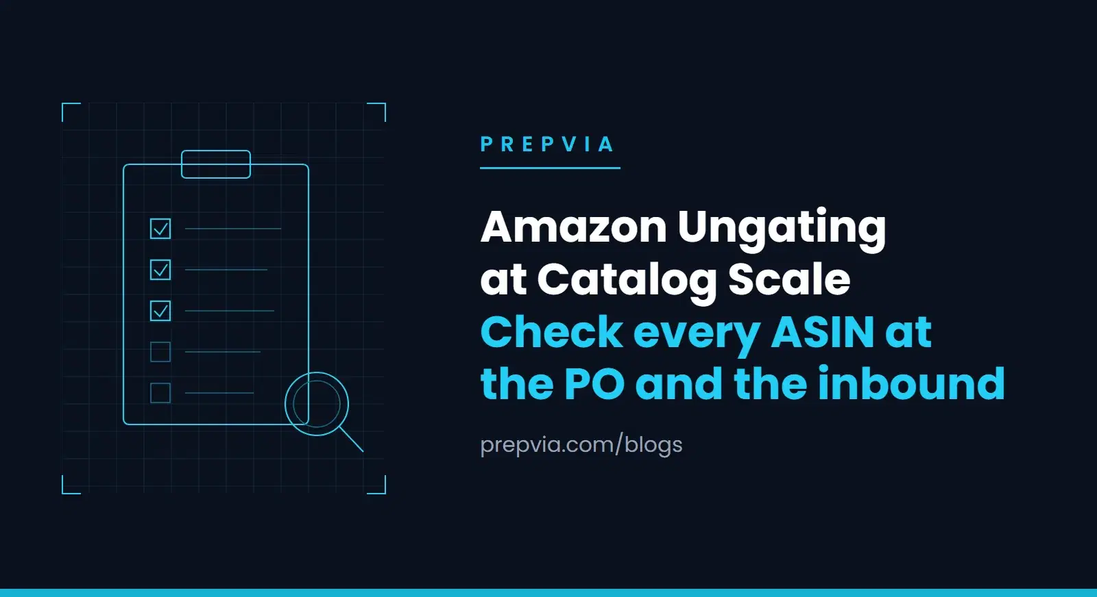 Amazon Ungating at Catalog Scale: Check Every ASIN at the PO and Again Before the Inbound