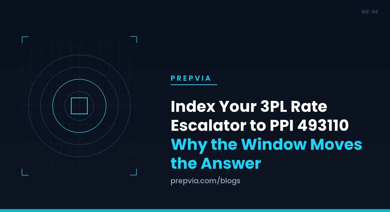 Index Your 3PL Rate Escalator to PPI 493110: Why the Window Moves the Answer