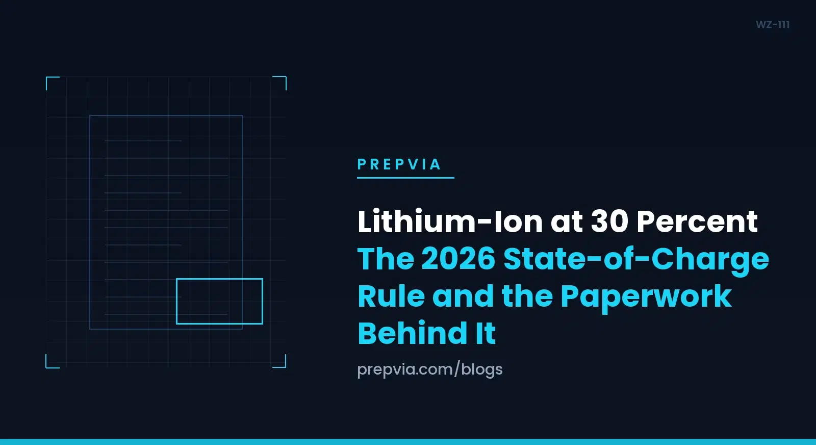 Lithium-Ion at 30 Percent: The 2026 State-of-Charge Rule and the Paperwork Behind It