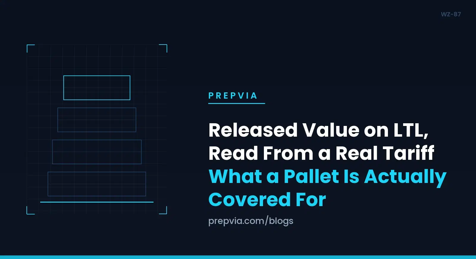Released Value on LTL, Read From a Real Tariff: What a Pallet Is Actually Covered For