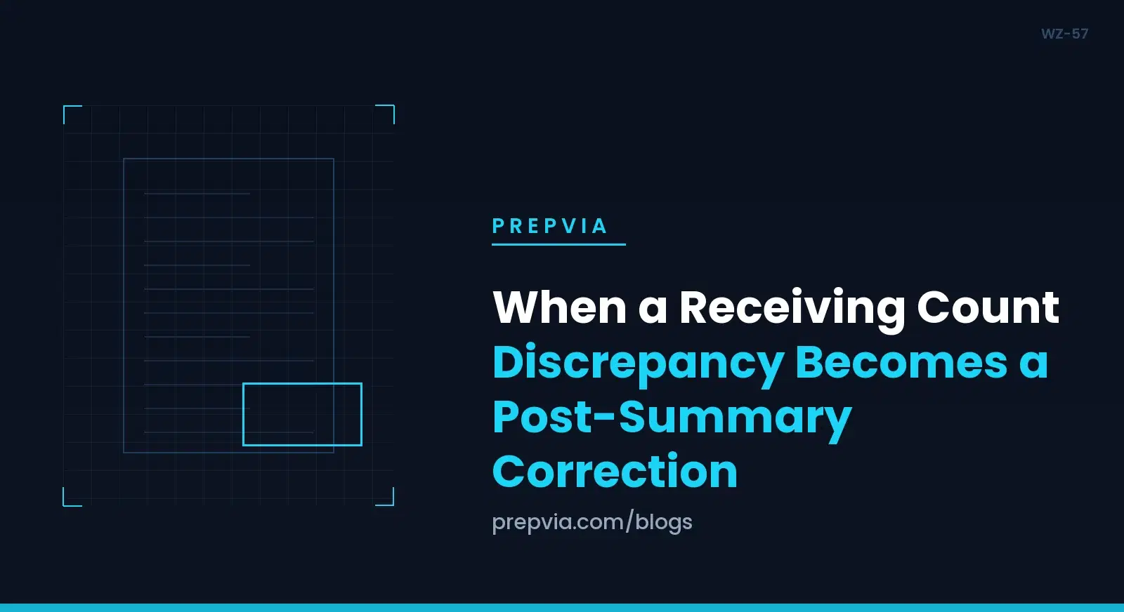 When a Receiving Count Discrepancy Becomes a Post-Summary Correction